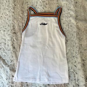 Hollister Slim Tank Vintage Retro Rainbow Top